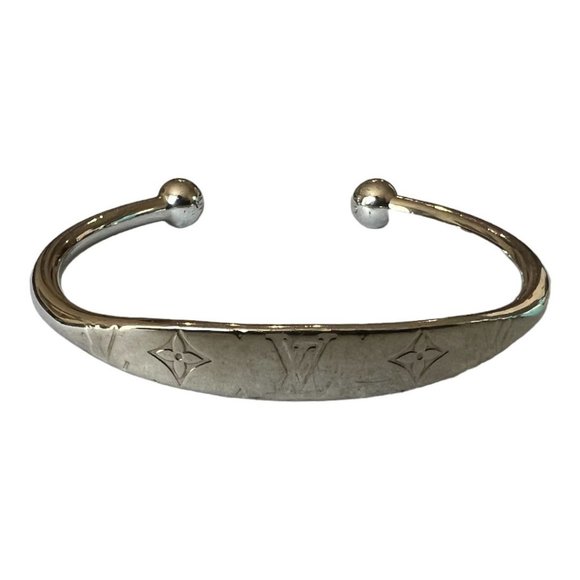 Louis Vuitton - Silver Jonck Monogram Bracelet 1127 - Picture 4 of 8